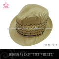 Trilby fedora chapéu moda khaki papel chapéus padrão tamanho adulto chapéus